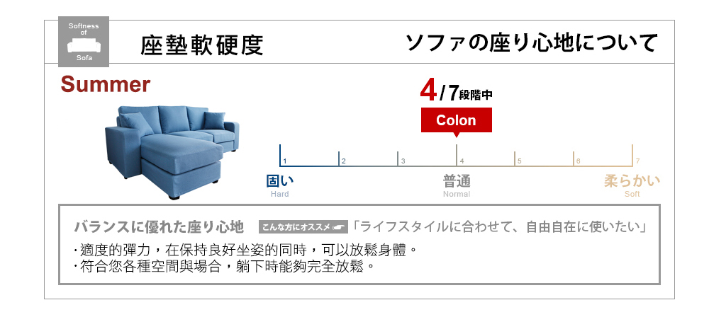 桑妮亮彩舒適L型沙發-6色(DY2/978B三+凳沙發)【obis】