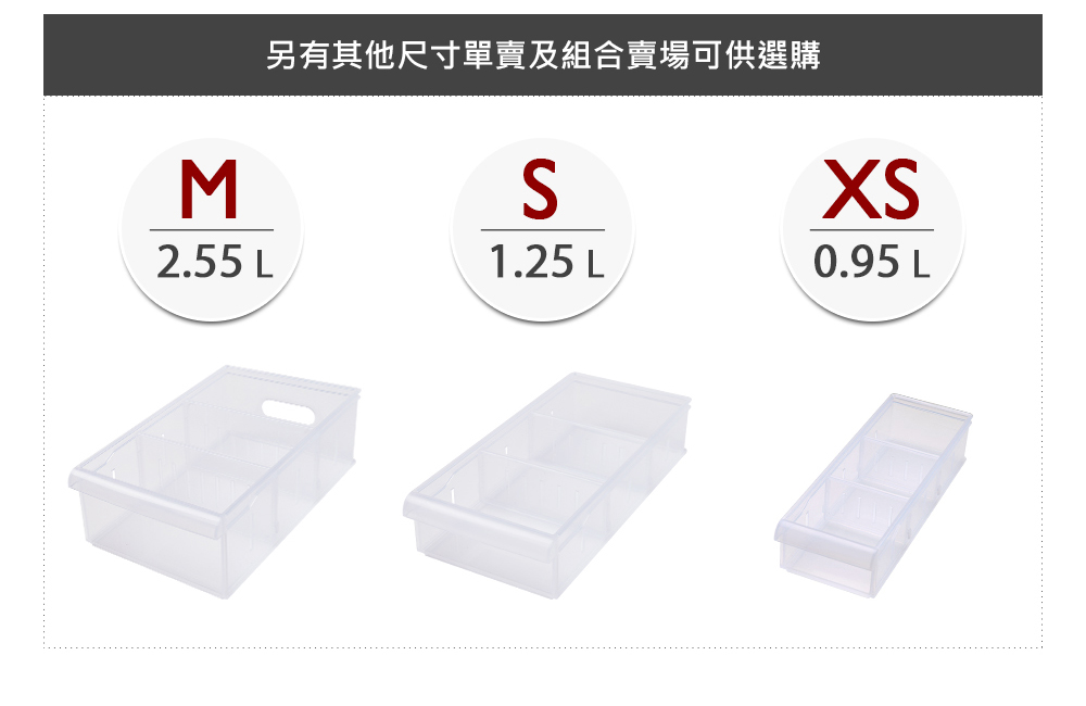 【收納職人】Phoebe菲比輕巧透明收納盒系列(L)/H&D東稻家居