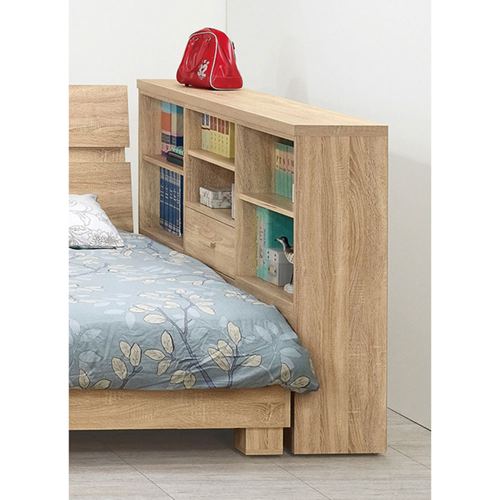 安特北原橡木色床边柜