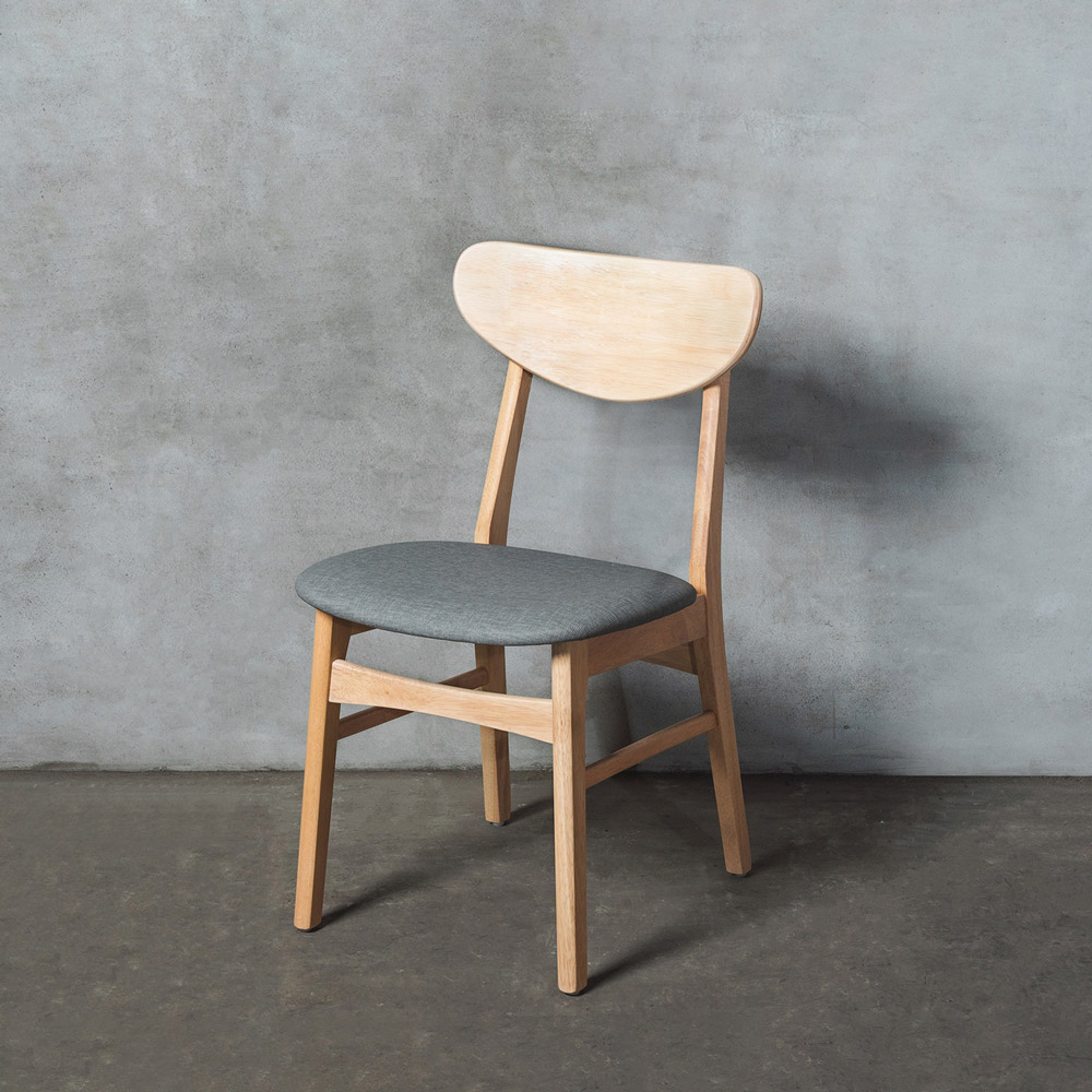 FITZROY費茨羅伊橡膠木餐椅-4色