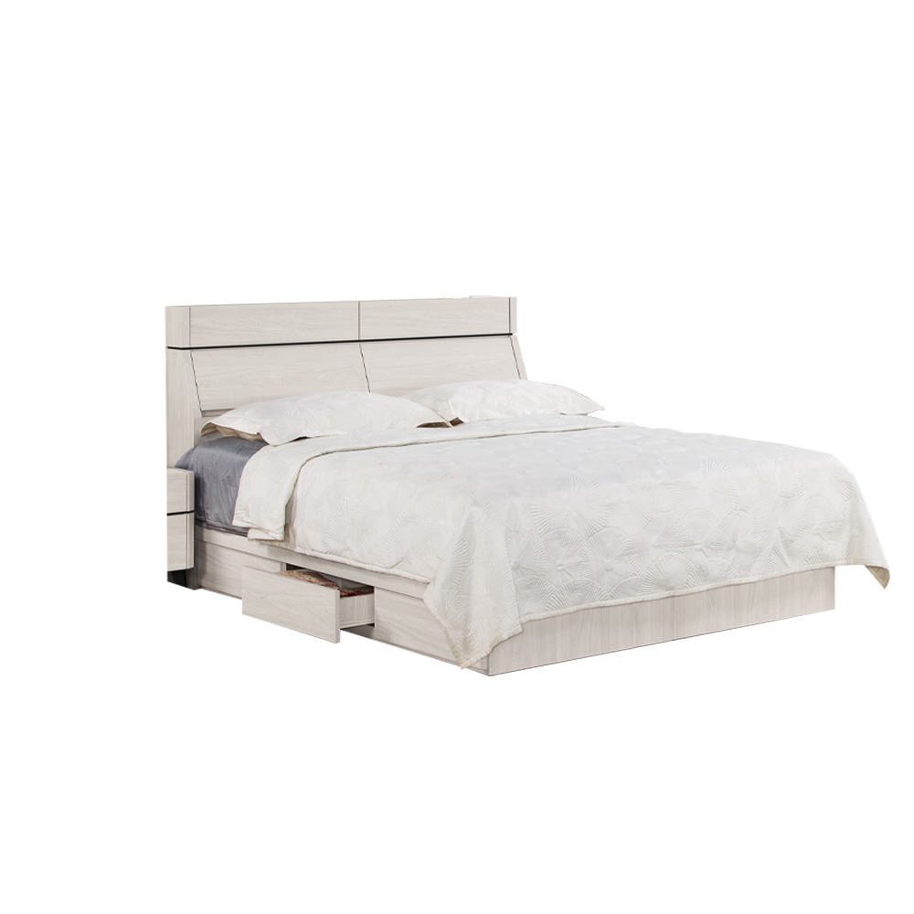 現代風5尺被櫥式雙人床/掀式床頭+抽屜床底(TCM-07853)