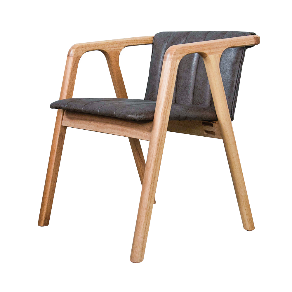 CF2004Y原木色實木餐椅