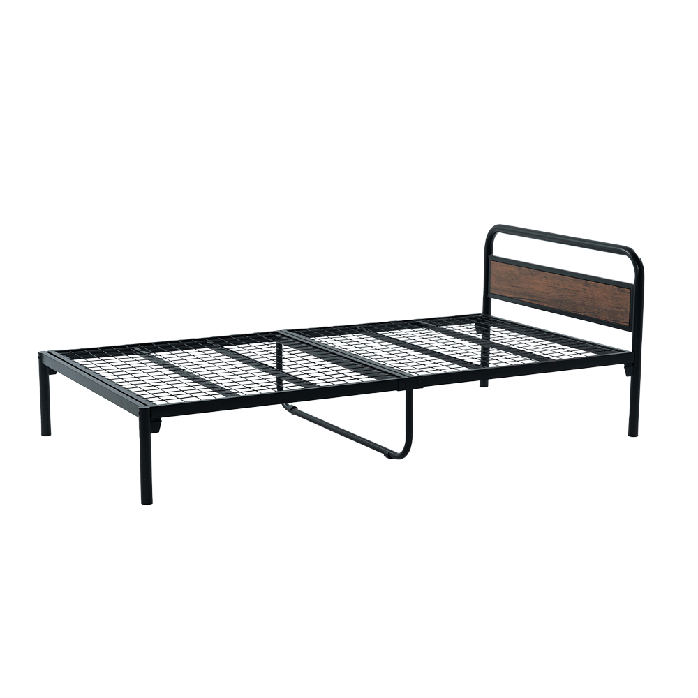【DIY自行組裝】工業風單人床架+薄墊/不含書桌、衣架